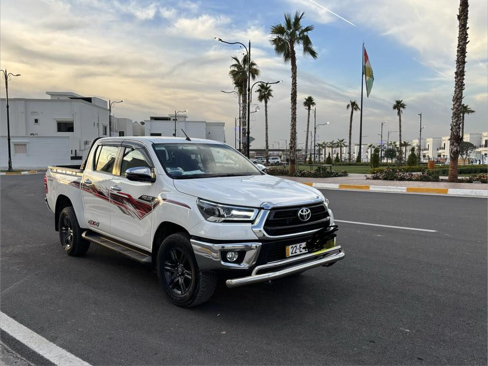 تويوتا هايلوكس رقم اربيل فول مواصفات شركة جيهان  بصمه سويج بصمة أبواب تبريد كشنات  ماشي ٦٦ الف مكفول من صبغ  والدعم  اكو شخت خفيف شرط التحويل موجود في اربيل  سعر ٣٢٠ ورقه ومجال
اتصل ***********
موديل. ٢٠٢٣ مراية الجانبي. شفط تحديد سرعة
شاحن لاسلكي
بعد مواصفات
