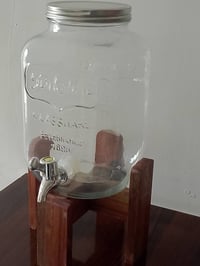 ترمس زجاجي • قاعدة خشب • سهل التنظيف