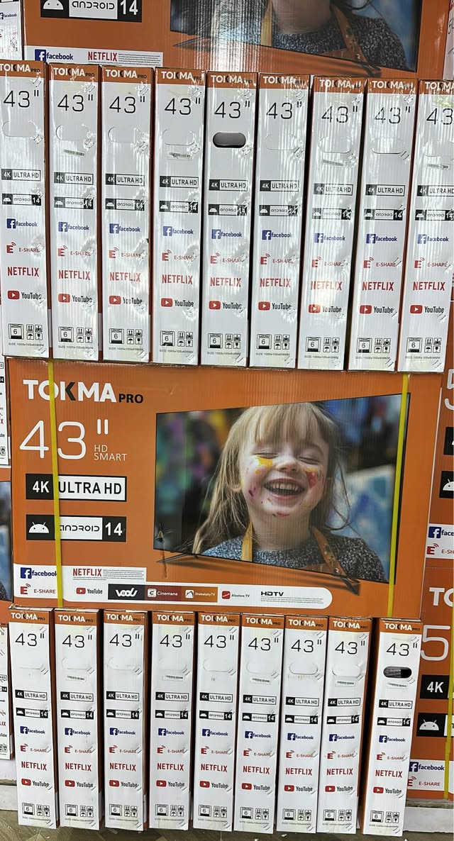 شاشات ماركة تكما ٣٢ بوصة 
سمارت فول انترنت 
تشغل كل برامج تواصل اجتماعي 
اندرويد ١٤ اصدار حديث سلاسة بالتحكم و التصفح
دقة فول HD 
توصيل مجاني بمركز البصرة 
٣٢ سمارت ب ١٣٥ الف 
٤٣ سمارت ب ٢٢٥ الف 
٥٠ سمارت ب ٣٠٠ الف 
٥٥ سمارت ب ٣٥٠ الف 
للاستفسار الاتصال بالرقم 
*********** البصرة, العراق
