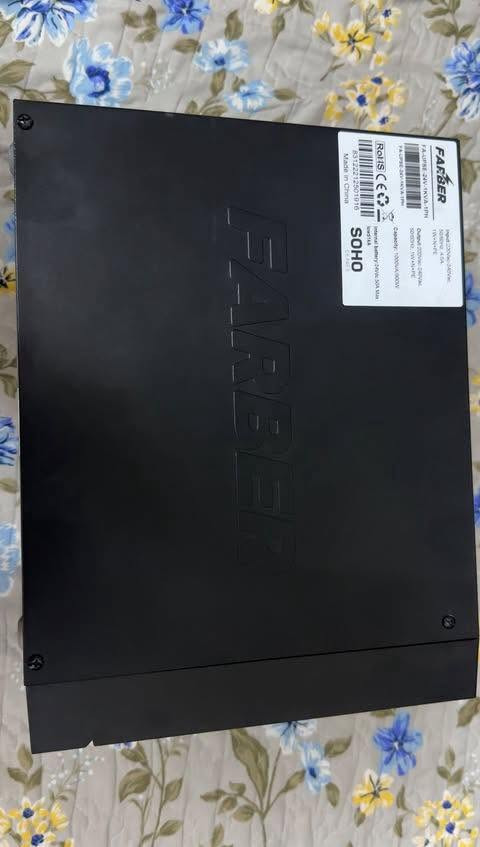 للبيع UPS فاربر (Farber) سعة 1000VA / 900W
الجهاز شغال ومجرب، مناسب للحاسبة والأجهزة الإلكترونية وحماية من انقطاع الكهرباء.

ملاحظة: البطاريات تحتاج تبديل.

السعر: 80 ألف دينار عراقي وقابل للنقاش بالمعقول.

العنوان:بغداد - العامرية 
📞: ***********
