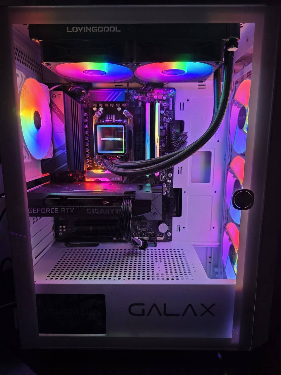 سلام عليكم حبايب
هاي الحلوه للبيع
السعر(1400)
Ryzen 5 7600x 
Rtx 3060 Gigabyte 12gb
Gigabyte b650 egale ax wifi
G.skill ripjaws 32gb ddr5 6000mhz (16×2)
M.2 xpg rgb 500gb
Xigmatek 650W+80
Lovingcool 240mm 
Galax Revolution 05


**إذا كنت صاحب هذا الإعلان وتريد حذفه لأي سبب، رجاءا أرسل رسالة إلى الدعم الفني**