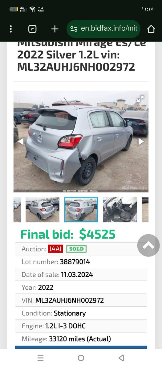 بيع لسبب الحاجه . ظرف خاص
2022 

*********** 

بابل تحويل مباشر 

بدون صبغ بدون تبديل  

مواصفات معروفه 

متسيوبيشي ميراج هاج باك 2022

فئه SE 

موديل 2022

السنوية لل2030 والرقم بابل الجديد ( الانكليزي ) .. 

تحويل ثاني يوم و مكان السيارة  بابل الحله 

مواصفات السيارة 👇🏻👇🏻👇🏻

🛑المكينة1200cc

🛑تحكم ستيرن جهتين

🛑اوتو لايت

🛑اربع جام كهرباء +جامه السائق اوتو

🛑حساس اطارات

🛑شاشة نظام كار بلي

🛑منفذ USB 

🛑بك لايت لد

🛑رادار امامي مع توقف ذاتي مع الرادار

🛑انظمة قيادة ايكو و سبورت

🛑مانع الانزلاق

🛑نظام تثبيت السرعة

🛑نظام الABS للمكابح

🛑كاميرة اصل

🛑بلوتوث 

 

 الضرر فقط جاملغ الخلفي بارد 

السعر (( ٩٣ )) وبية مجال

ا
