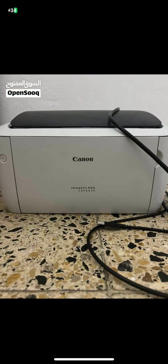 طابعة كانون ليزر Canon LBP6030 (بحالة الزيرو تماماً) 🖨️✨
للبيع طابعة ليزر أسود وأبيض Canon i-SENSYS LBP6030 بحالة ممتازة جداً (أخت الجديدة):
 الاستخدام: مطبوع بها أقل من 200 ورقة فقط!
 الحبر: الخرطوشة (التونر) الأصلية الخاصة بالشركة وما زالت ملحقة بها ولم تُستبدل أو تُعد تعبئتها.
 الملحقات: تشمل مزود الطاقة الأصلي وكابل البيانات (USB) الأصلي المرفقين معها من الوكالة.
 المميزات: طابعة سريعة، اقتصادية جداً في الحبر، وحجمها مدمج مناسب للمنازل أو المكاتب.
💰 السعر: 100,000 دينار عراقي (سعر قفل وغير قابل للتفاوض نظراً لحالة الطابعة ووجود ملحقاتها الأصلية).
📍 المكان: بغداد - الدولعي
📞 للتواصل: ***********
