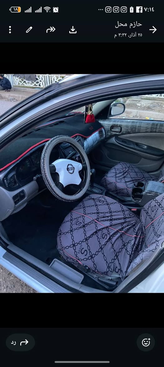 السلام عليكم سني للبيع او مراوس 7راكب او سيارة عبريه موديل 2000 محرك اسود كير اوتماتيك تبريد رقم انبار دولي السعر 65 ***********
