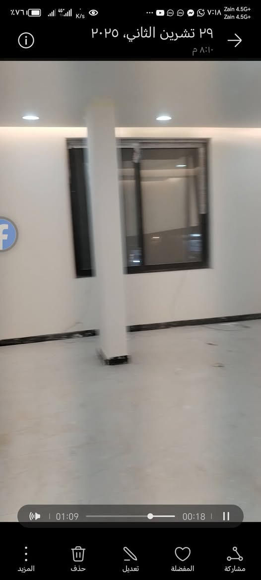 #شقة للايجار ١٠٠ متر تقع على شارع المجمعات حي النداء# ٦-١-٢٠٢٦ السعر مغري *********** مباشر .
