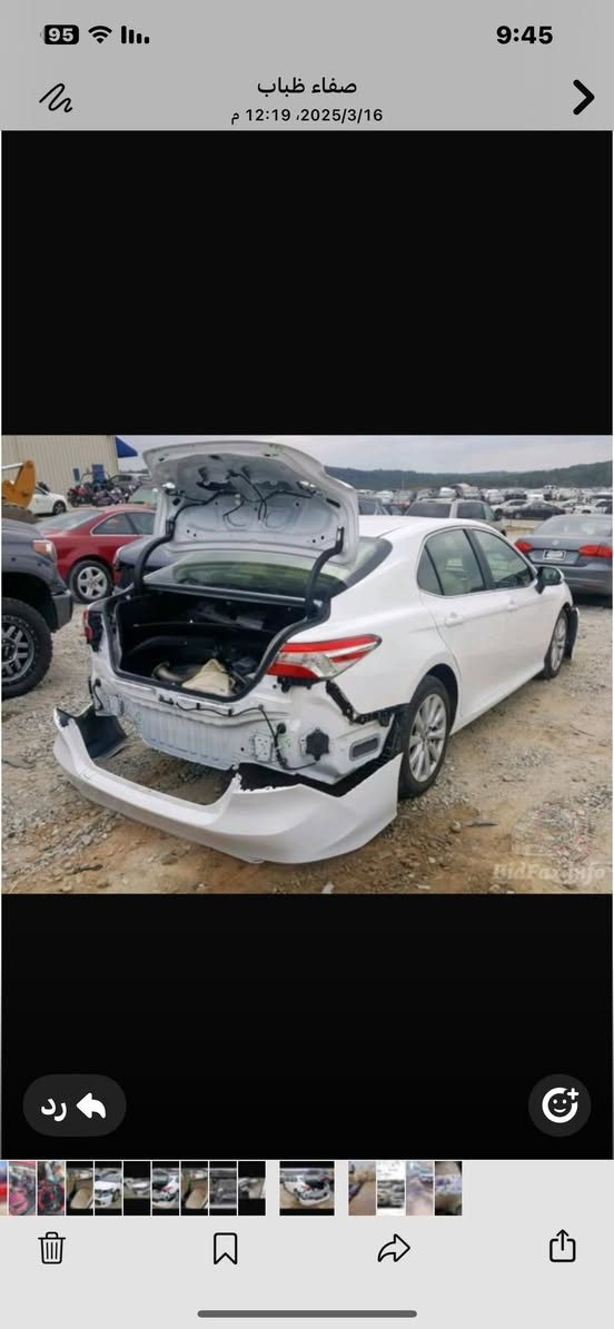 كامري ١٨ ابيض سياره جديده من جميع النواحي فتحه بصمه رادار امامي رادار بلمري داخل لونين المرغوب اشاير مري توقف ذاتي تحديد مسار تحكمات جهتين عداد مسافه ٤٧ الف حقيقي رقم دولي تواصل معه صاحب السياره ***********
