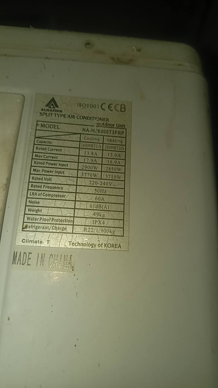 سبلت الحافظ الباب الأول كوري صنع
تدفئة تبريد على بلاد الشركه 
سعر 400 الف
***********
