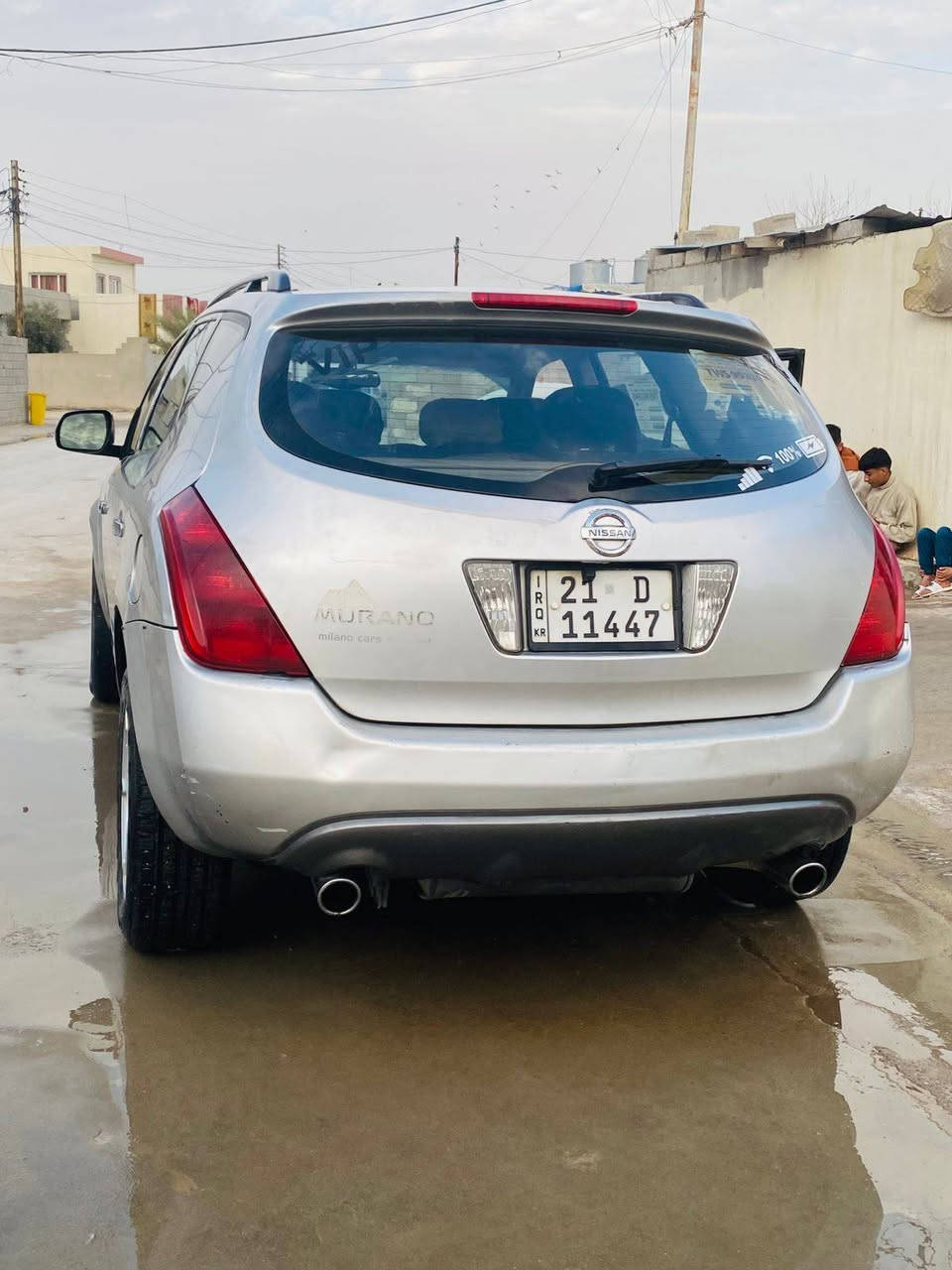 سلام عليكم ورحمة الله وبركاتة  نيسان مورانو موديل 2005رقم سليمانية سنويه لل 30بسمي شرط تحويل او وكالة دفتر بانزين محرك كير شرط محرك 6 فول كشانة جلد شاشة  كامره ستم سماعت +دمام  تبريد ثلج.تدفئه نار كهربائيت كله شغله  بونيت مبدل بلادي والباقي شوف العين سياره مال بيت  سعر 73وبي مجال موجود فيس او وتساب *********** مکان  كركوك
