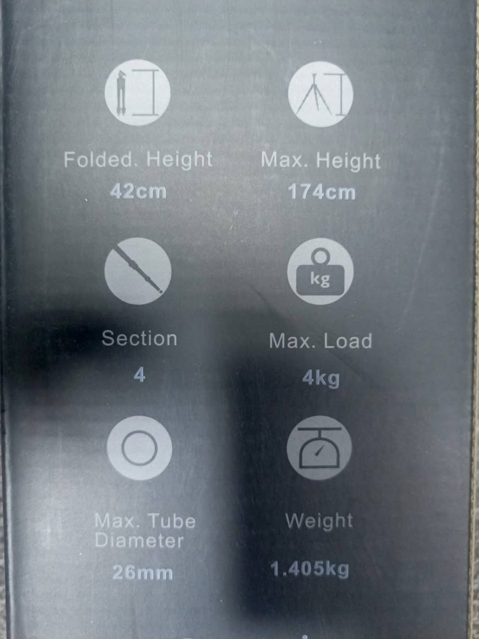 سلام عليكم 
TRIPOD جديد 
ملحقات جنطه و قاعدة للتلفون 
يتحمل وزن 4kg
ارتفاع الكامل 174cm 
الي يرد يتفضل خاص 
سعر 50 مع التوصيل


**إذا كنت صاحب هذا الإعلان وتريد حذفه لأي سبب، رجاءا أرسل رسالة إلى الدعم الفني**