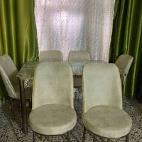 ميز طعام 6 كراسي • قابلة للتمديد • ميز بلازما