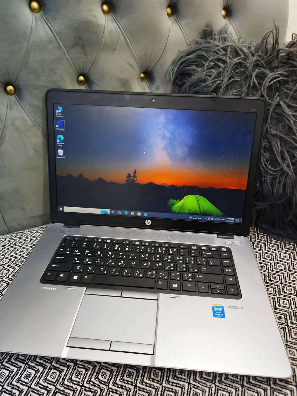 لابتوب hp elitebook 850 G2
بمعالج core i7 الجيل الخامس 
سرعة المعالج 2.6GHz
هارد 256GB ssd
الرام 12GB
حجم الشاشة 15.6
نظام التشغيل windows 10 pro 
السعر 210 الف 
اللابتوب نظافة عالية ومناسب تشغيل برامج التصميم مثل الاوتوكاد وغيرها
للاستفسار ***********
