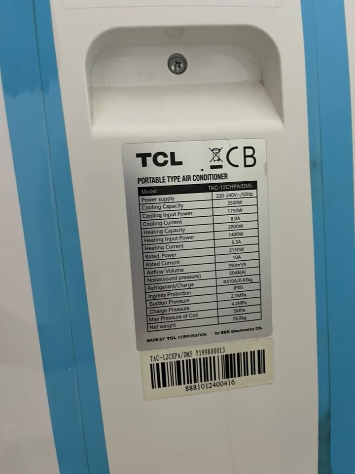 السلام عليكم 
مكيف هواء متنقل حديث
نوع TCL 
هواء جدآ بارد 
مستخدم كلش قليل جدآ نضيف


**إذا كنت صاحب هذا الإعلان وتريد حذفه لأي سبب، رجاءا أرسل رسالة إلى الدعم الفني**