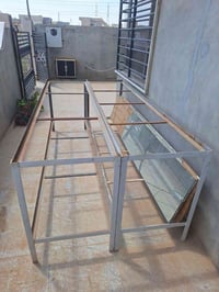 ميز حديد عدد 2 قياس 240×60×90 السعر الواحد 50 الف 07734131557