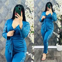 تراك ٣ قطع • دانتيل ناعم • فري سايز ٥٠-٨٠