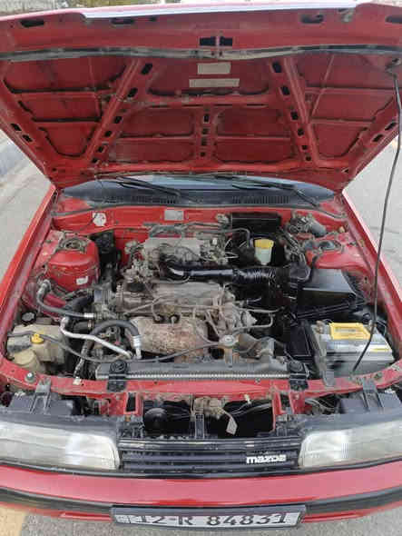 السلام عليكم مازده 626 رقم نينوى انكليزي شرط التحويل كابون بانزين بيها محرك 8بخ كير عادي تبريد شغال صبغ دوائر الخلفيه فقط السياره بدون تقحيل مكاني موصل الايسر (السعر 45) للتفاصيل اكثر اتصل على الرقم 
***********
***********
