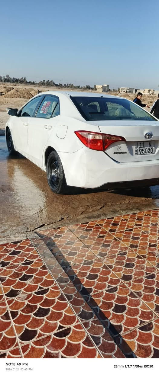 سلام عليكم للبيع كورلا موديل 2018
مواصفات LE محسن. ماشيه 60.m 
رقم بغداد دولي سنويه لل2031 هزه 27
اللون ابيض ثلجي رادار تحديد مسار
حجر بيئه هيترات بلمري داخل صحراوي
لونين محرك وكير وصدر شرط وضع شركه 
تخم تاير  باتري جديد تبريد شركه 
ضرر جاملغ خلفي واربع اصابع بلبنيد
 بدون ارباك شرط (رقم الشاصي بلمنشور) 
السعر 138 وبيها مجال 
مكاني تكريت
***********
***********
