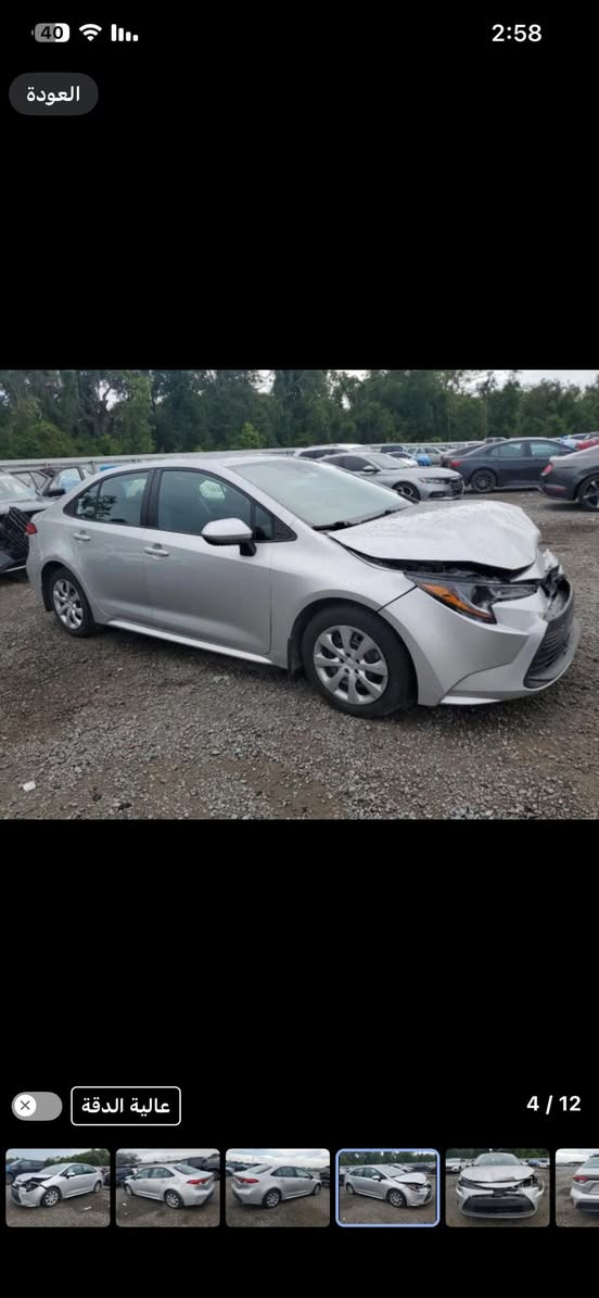 كورلا مديل 2025 حادث موضح بصور حاليا داخل ميناء ام قصر السعر 110$ بدون تصليح وكمرك السياره مستوردها على ايدي الاستفسار ***********
