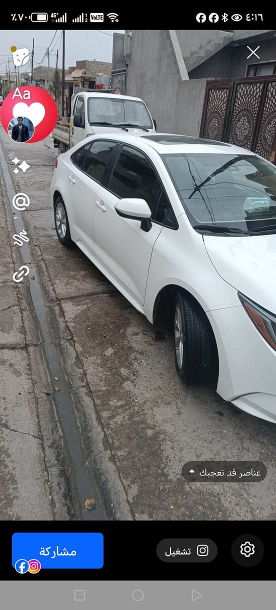 السلام عليكم كورلا  وارد أمريكي 2022 اكلين محسن سياره ماشيه ٥٠ الف كم  مكان السياره كركوك السعر 190
الرقم ***********
