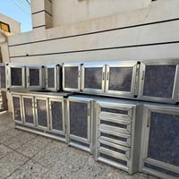 كاونتر المنيوم • ٢ قطع • سِنك رخام