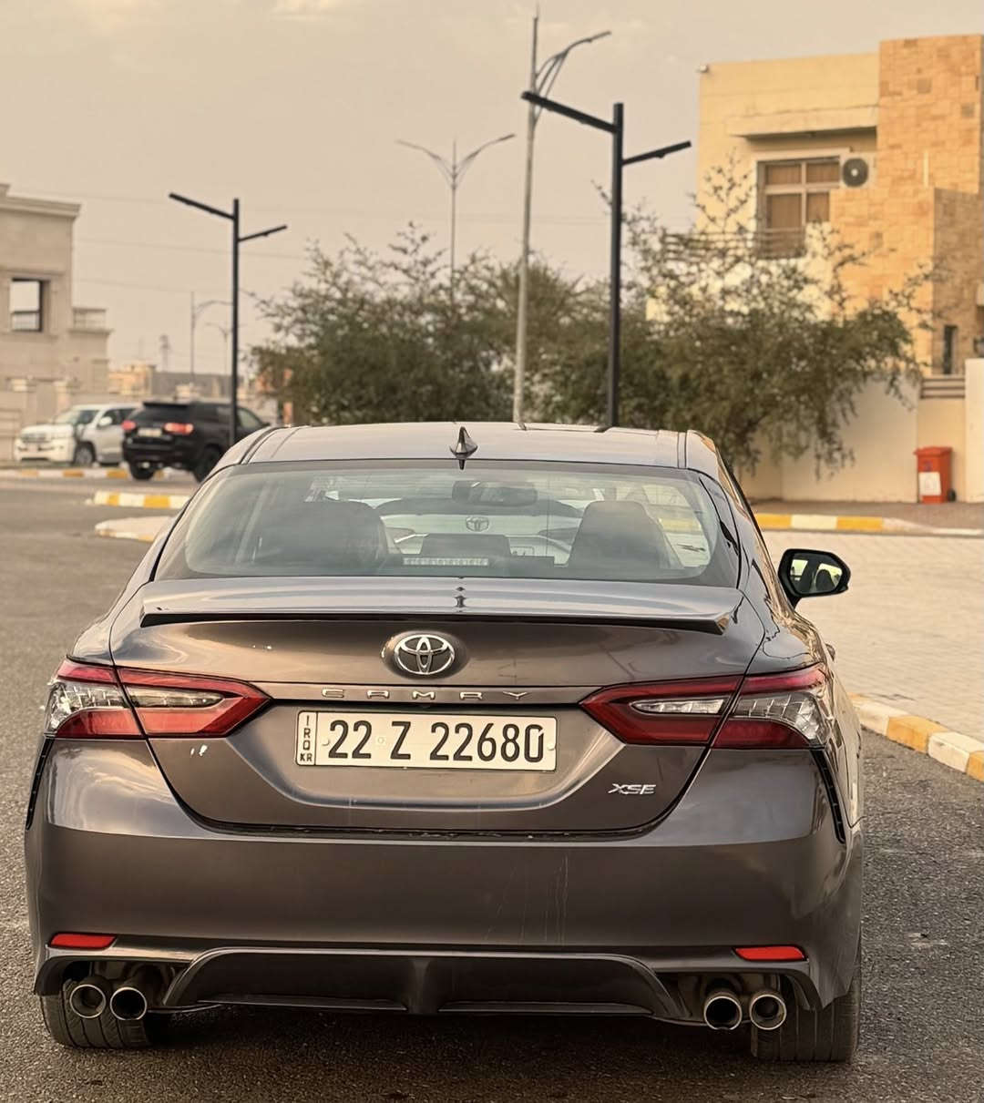 السلام عليكم
Toyota CAMRY XSE 2024
السيارة للبيع فقط 
السياره دخول جديد 
السيارة ماشيه 21000
الموديل:2024
الفئة: xse
اللون: فيراني نفطي  
المحرك: ستة سلندر 2500
الضرر : جنطة تبديل بلادي وبارد جاملغات صور للضرر مرفقة 
 ارباك سليم بدون ارباك 
المواصفات: 

تدفئة  كشنات
شاشة كبيرة 
بصمة تشغيل
تشغيل عن بعد
باب بصمة
نقطة عمياء
رادار أمامي تفاعلي
رادار خلفي تحذير 
رادار للاجتياز الجانبي
بريك ذاتي عندي تفعيل الرادار
تحديد مسار ذكي 
شفتات ستيرن
اشاير بالمرايا
كشن كهربائي
لايتات اوتو زنون ولدات بلادي 
غرفة السيارة اسود مع تطعيم 
ثلاثة أنظمة للقيادة
سايد بريك بصمة + مفتاح الاوتو هولد 
السعر : 215$
مكان السيارة تكريت 
شراي يتصل على الرقم :***********
رقم الشاصي

4T1K61AKXRU857456

