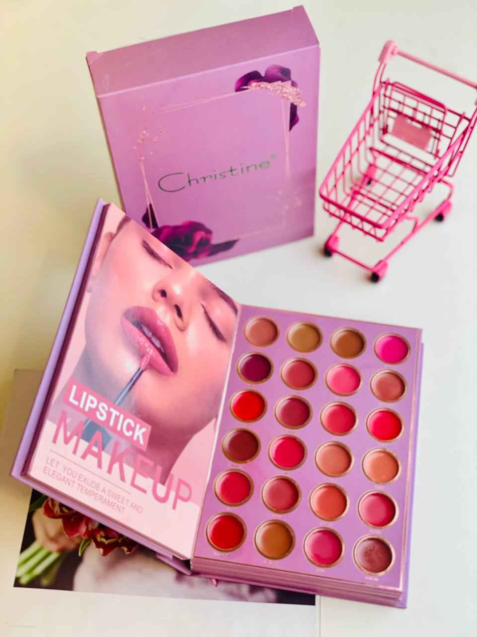 باليت كرستين الجديد ( دفتر الاحلام ) ❤️✋ خماسي 
يتكون من 24 لون آي شدو🙏
ومن 24 لون حمر يجننون 
و 6 تدرجات اضاءة هايلايتر💯
و 6 تدرجات بلاشر👍 
و كونتور ، باودر حواجب✅
الاصلي بغداد, العراق


**إذا كنت صاحب هذا الإعلان وتريد حذفه لأي سبب، رجاءا أرسل رسالة إلى الدعم الفني**