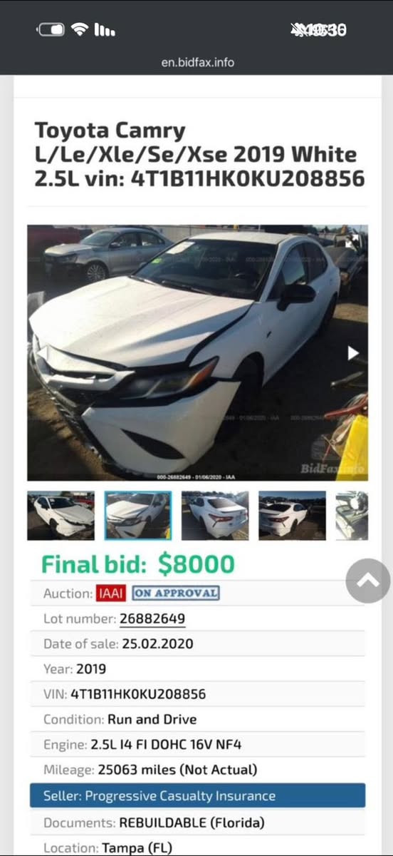 كامري 2019 SE
لون ابيض 
وارد امريكي بدون ضررر مكفوله
فقط دعاميه اماميه وبيه بارد قليل بلباب 
صور ضرر مرفوقه 
سياره جديده جاهزه مال جناي 
الف مذب عليها 
مرتبه وجاهزه 
داخل مدوشم كله كنتاره احمر 
كت رياضي 
تخم تاير 
قماره مغلفه اسود لامع 
سياره مصروف عليها خير من الله
ويل بلاد بلاك 
سياره مال جناي 
كير مكينه كفاله شرط 
مواصفات معروفه se
رادار وكشن كهرباء كشنات جلد
رقم بغداد تحويل مباشر
السعر 190 وبيها مجال
عنوان انبار رمادي 
الاستفسار ***********
