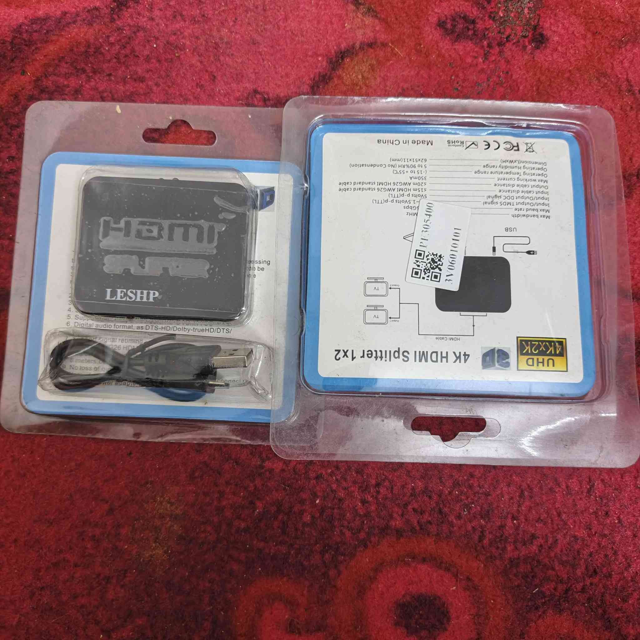 سلام عليكم قطعيتن توصالات HDMI (HDMI Splitter) من نوع 1x2 يسمح بتوصيل مصدر فيديو واحد (مثل جهاز استقبال أو جهاز ألعاب) بشاشتين في وقت واحد.
دقة الفيديو: يدعم دقة تصل إلى 4Kx2K و Full HD.
سلام عليكم قطعيتن توصالات  سعر ١٥ الف قطعيتن


**إذا كنت صاحب هذا الإعلان وتريد حذفه لأي سبب، رجاءا أرسل رسالة إلى الدعم الفني**