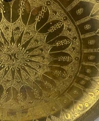 صينية نحاس • قديمة • قطر ٣٢سم