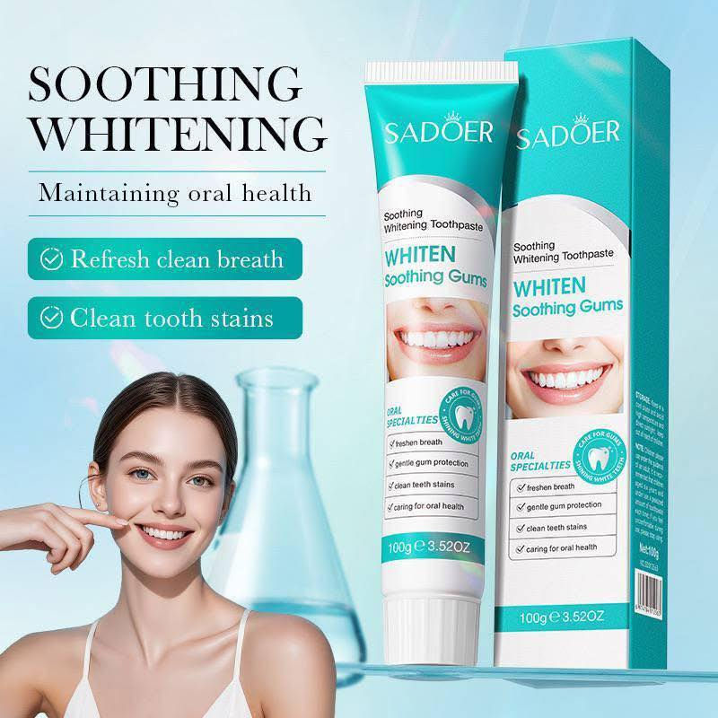 ✨ معجون أسنان SADOER Whitening ✨
نظافة عميقة وابتسامة أكثر إشراقاً من أول استخدام 😁

متوفر بعدة أنواع لاحتياجاتك المختلفة:
🦷 تفتيح وإنعاش
🦷 مضاد للبكتيريا
🦷 مهدئ للثة
🦷 مضاد للاصفرار
🦷 تنظيف عميق

حماية يومية… نفس منعش… وبياض يدوم 💙
اختار النوع المناسب إلك وخلي ابتسامتك تحچي


**إذا كنت صاحب هذا الإعلان وتريد حذفه لأي سبب، رجاءا أرسل رسالة إلى الدعم الفني**