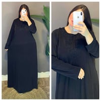 دشداشة فيزون • أسود • مقاسات L-3XL
