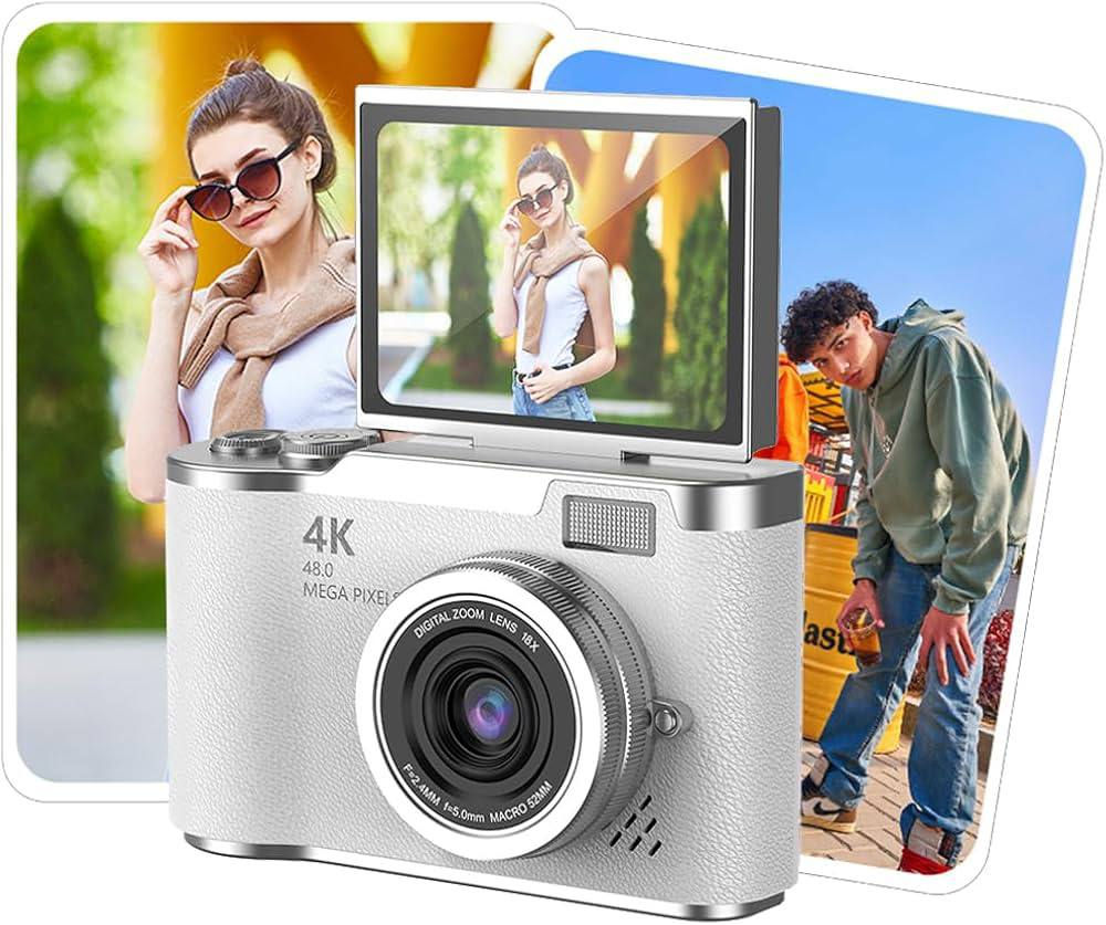 زيترا
كاميرا رقمية بدقة 4K مع تقريب رقمي، كاميرا رقمية  بدقة 48 ميجابكسل، بدقة تصوير فيديو 1080
كاميرا تصوير رقمي محمولة، كاميرا سيلفي بشاشة قابلة للطي بزاوية 180 درجة، كاميرا جيب محمولة
السعر 30 مع التوصيل 
 للحجز واتساب ***********
