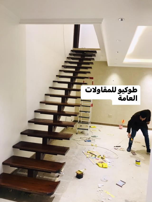 قمه الاناقه ان تضيف لمسات من دزاين درج  داخلي بايات خشب حسب الاختيار يتوفر انواع مختلفة كذالك ترتيب العمل كامل وتصميم محجر حسب المواصفات المطلوبه #طوكيو للمقاولات والبناء الجاهز ***********اتصل او واتساب

