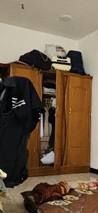 للبيع كنتور خشب ٣ ابواب + سرير خشب نفر 07763674441
