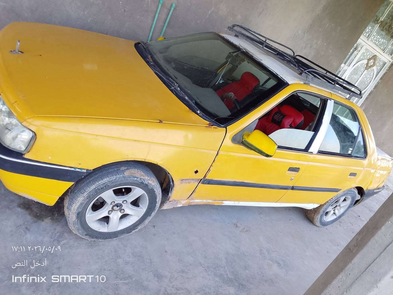 هسلام عليكم بيجو للبيع سيارة كلش حلوة محرك وكير خير من الله سيارة بدون تحويل ريدهة 12بية مجال ***********
