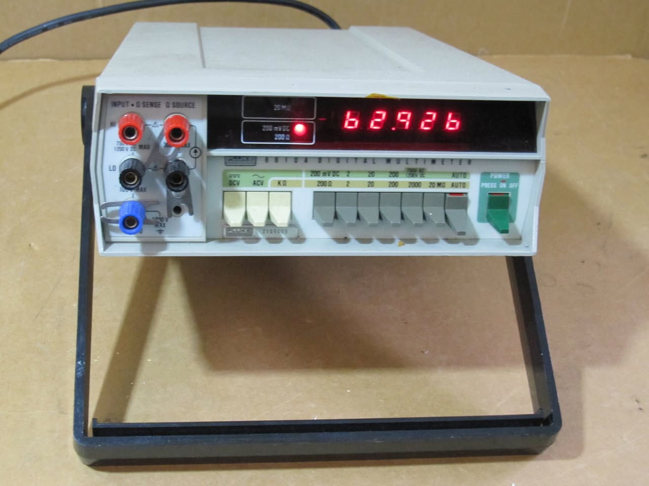 جهاز ملتيميتر منضدي فلوك دقيق جدا لقرائة الفولتية DC  والمقاومات والدايودات للسعر والاستفسار خاص .


**إذا كنت صاحب هذا الإعلان وتريد حذفه لأي سبب، رجاءا أرسل رسالة إلى الدعم الفني**