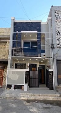 يعلن مكتب حمورابي للعقار للبيع مساحه 100 متر واجهه 5 ضلع منفصل حي الجه...