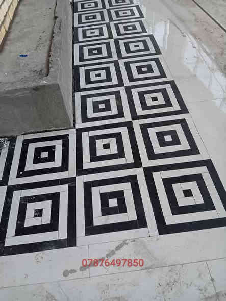 خلفه سرميك ومرمر شغل درجه أوله تسليم مهندس موجود كادر كامل متواجد في بغداد ***********
