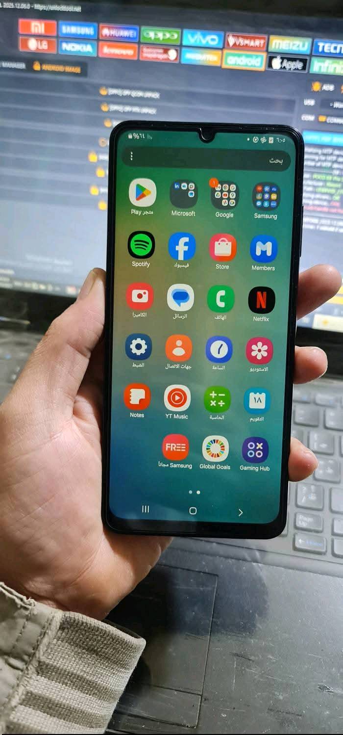 سامسونك A06 فايف جي ذاكرة 128 استخدام يوم واحد فقط سعر 110 او مراوس