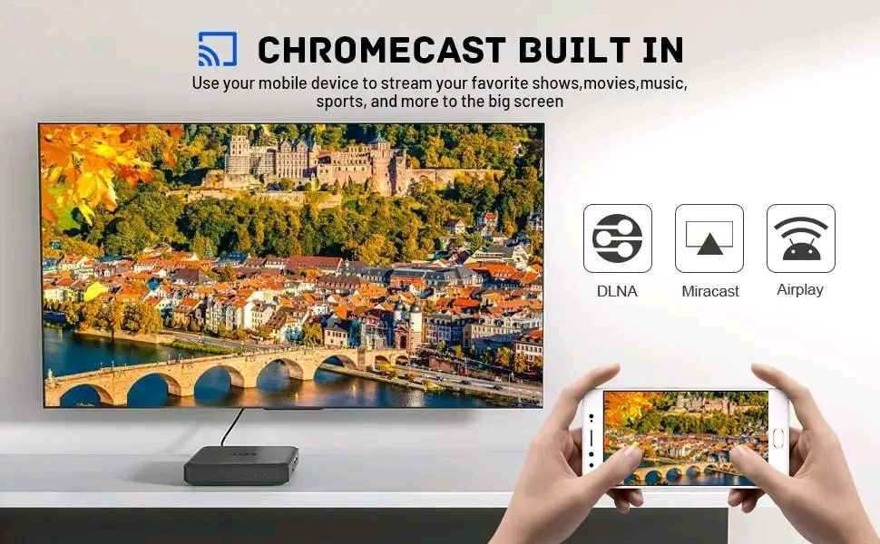 جهاز Kinhank G1 Smart TV Box، وهو جهاز تشغيل وسائط ذكي بنظام أندرويد تي في.
‏يدعم دقة عرض 4K Ultra HD لتجربة مشاهدة عالية الوضوح. 
‏يعمل بنظام تشغيل أندرويد تي في، ويأتي مع اعتماد Google و Netflix، مما يضمن توافق التطبيقات الشهيرة. 
‏يتميز بذاكرة وصول عشوائي 4 جيجابايت ومساحة تخزين داخلية 32 جيجابايت. 
‏يحتوي على جهاز تحكم عن بعد صوتي ويدعم WiFi 6 لاتصال إنترنت سريع ومستقر. بغداد, العراق


**إذا كنت صاحب هذا الإعلان وتريد حذفه لأي سبب، رجاءا أرسل رسالة إلى الدعم الفني**