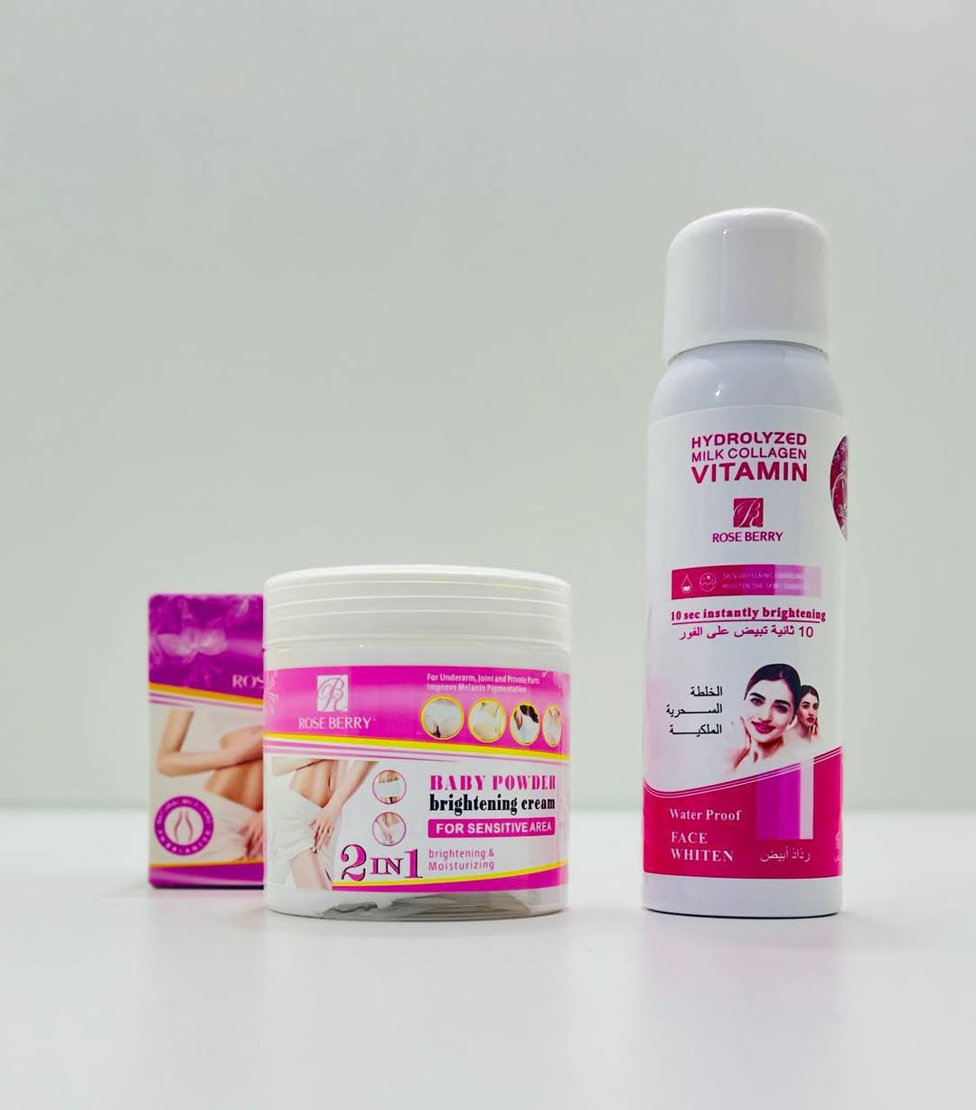 🌸🤍 عرض Rose Berry الملكي للتفتيح والنعومة 🤍🌸
دلّلي بشرتچ بروتين تفتيح لطيف وفعّال


**إذا كنت صاحب هذا الإعلان وتريد حذفه لأي سبب، رجاءا أرسل رسالة إلى الدعم الفني**