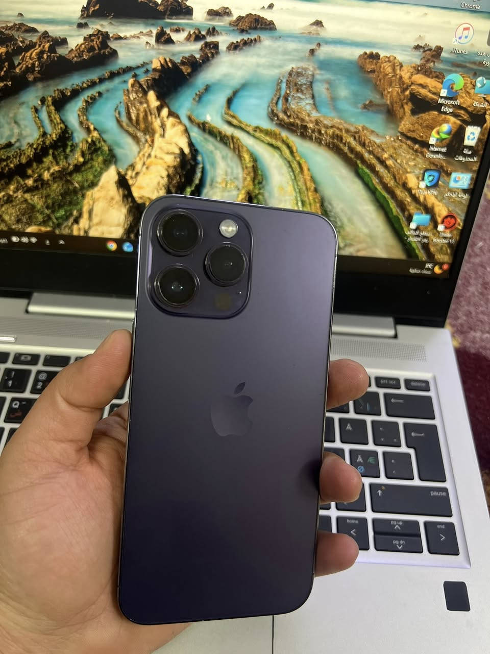 ايفون 14 برو ماكس
ذاكره 128 بطاريه 94
دبل سيم ZA
مامفتوح نورمال السِعر 750 الف
***********
***********
