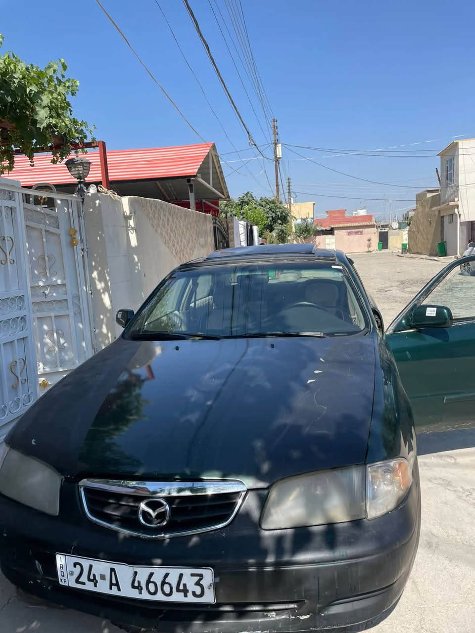سياره مازده 626 وارد امريكي بلاد موديل 2000محرك بدون صرف كير بشرط كاربون ما مسجل صبغ عام بدون حادث كهرباىيات كلها شغاله تبريد بس يعوزه غاز بشرط سياره حلوه ما متعوبه سياره رقم دهوك كاربون مامسجل 
سعر ٣٣ او بيها مجال عليها ٣ ورقات غرامه تنزل من السعر بعد الاتفاق شرط الوكاله ولتحويل
***********

