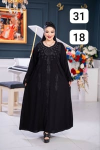 كشمير اسود • موديل برنسيسة • ٢XL-٥XL