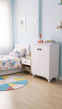 جزامة بيضاء • MDF تركي • ٨١×٥٦×٣٠سم