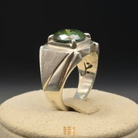 خاتم رجالي • مازونيت روسي • فضة 950