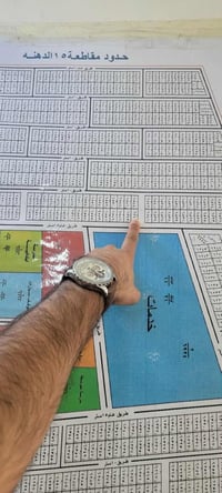 قطعة أرض ٥٠م ركن للبيع بدون تجاوز  رقم القطعة 6543  10×5 الواجهة 10م ع...