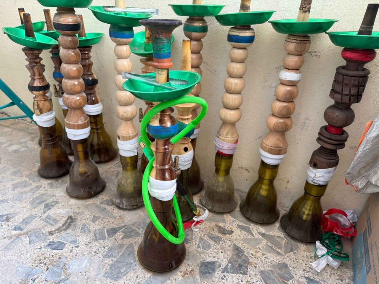 نراكيل للبيع كاملة أكو بكارات صاج واكو صاج داخل نحاس كاملات هنه وغراضهن الاستفسار 
***********
