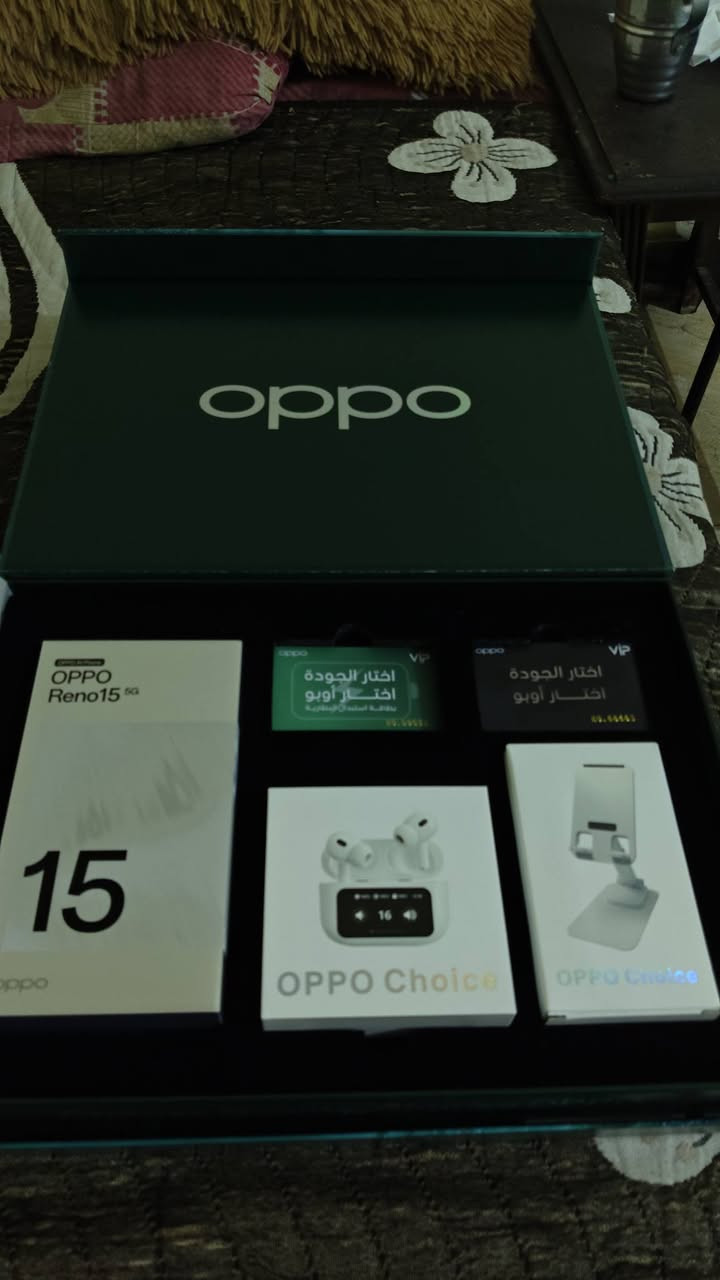 سلام عليكم شباب oppo.  رينو 15 نضيف بمعنى الكلمة ستخدام قليل كامل ملحقات 

كارت ضمان سنة بطارية. +شاشة سنة كاملة ضمان ماعدة مدت الستخدام 3 اشهر يعني باقي ٩ اشهر 
شاحن w80 واط 

سمـاعة ايربود اصلية 

كفر       

ستاند 

حجي من الاخير مناقصة اي شي بس اريد فلوس واريد ابيعه        بغـداد مـديـنة الـصدر📍

قيم بل يرضي الله  ***********. واتـسـاب فقُط
