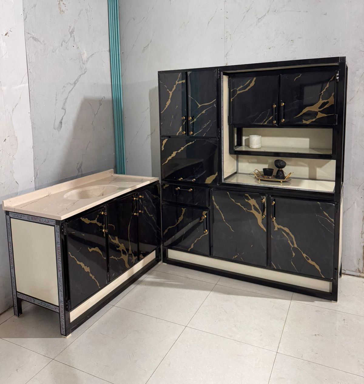 كاونتر ارضي وملحق متر ونص 
سنك  متر وعشرين 
السنك مرمر صناعي 
السعر 270
التوصيل 🚚🚚🚚
داخل بغداد مجاني
اطراف 15 
واسط// (25) الف 
-بدره - %جصان %-الحي %-الموفقيه -ناحيةالدجيلي %-اطراف واسط (50) الف
ديالى //- بعقوبه %- الخالص 25 %
الأبعد 50 الف 
كربلاء المقدسة
بابل 
نجف الاشرف
  الديوانيه (25)الف 
السماوه الناصرية ميسان 
البصرة 35


**إذا كنت صاحب هذا الإعلان وتريد حذفه لأي سبب، رجاءا أرسل رسالة إلى الدعم الفني**