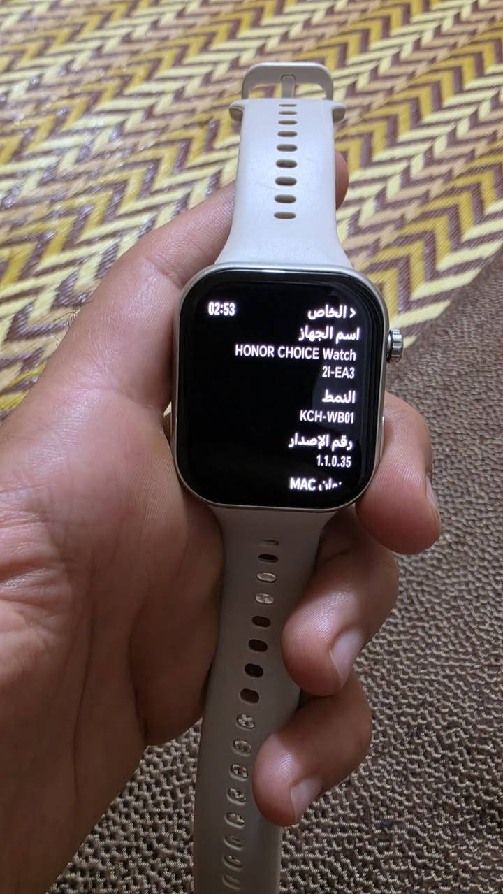 ساعة هونر ساعة فول مواصفات شحن ١٠ دقايق يمشيك ١٤ يوم شاشة سوبر اموليد سريعه جدا رد عل الاتصال استخدام كلش قليل نضيفه ميه بل الميه...
كربلاء***********
